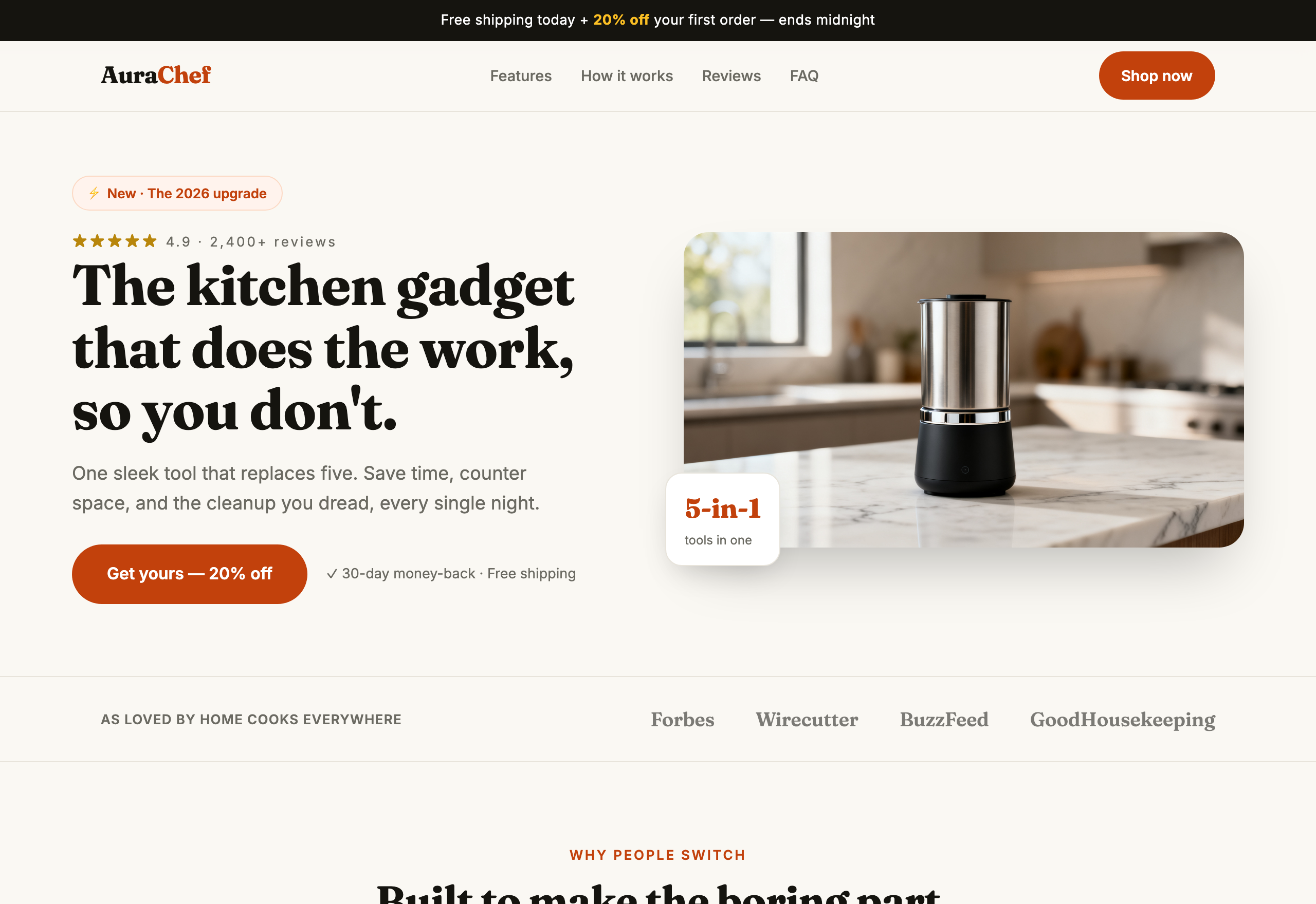 AuraChef — The Smart Kitchen Gadget