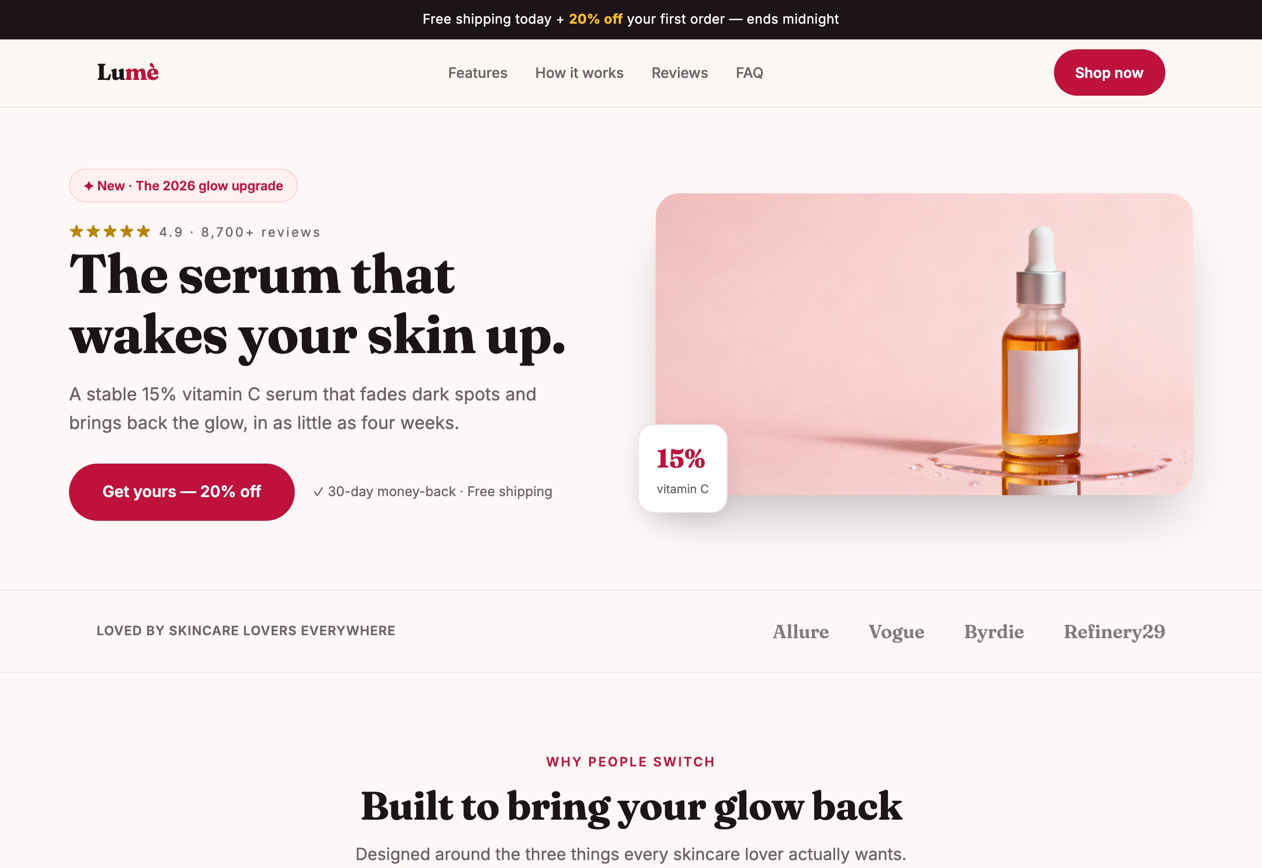 Lumè — Vitamin C Glow Serum